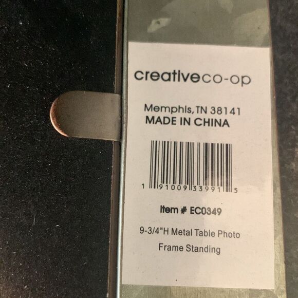 Rustic Galvanized Metal 4x6 Double Photo Frame – Industrial Farmhouse Tabletop D - Picture 7 of 7